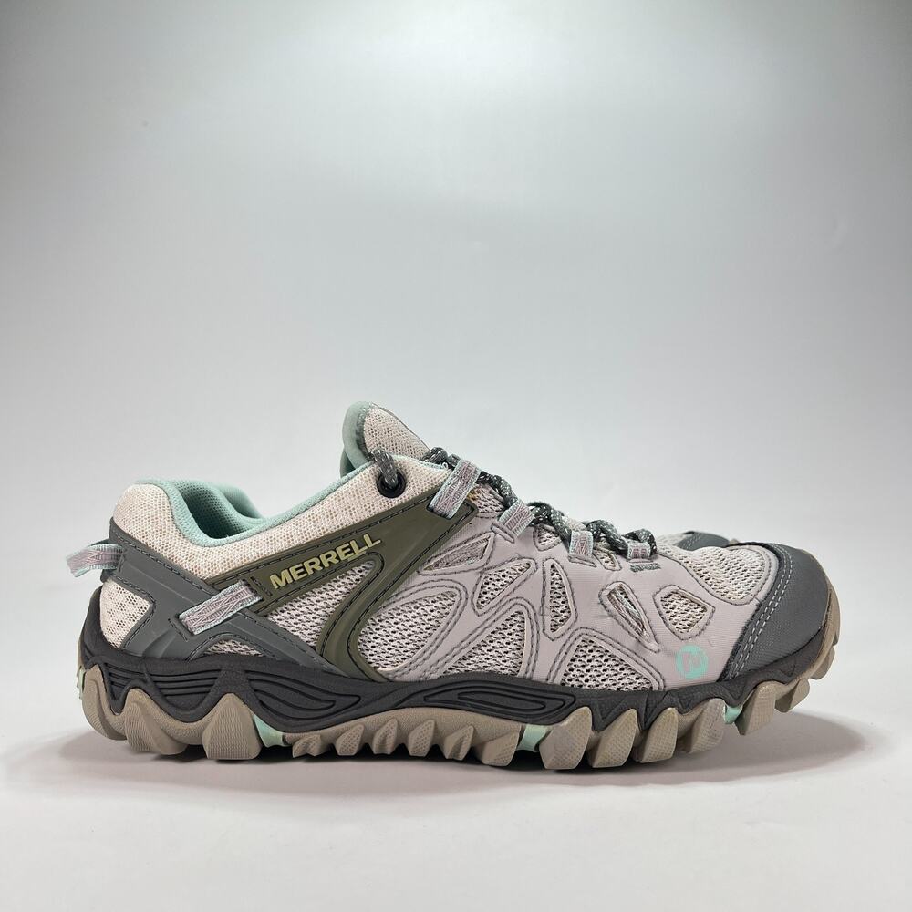 Merrell All Out Blaze Aero Sport Light Gray Hiking Shoes J12724 Women’s Size 9